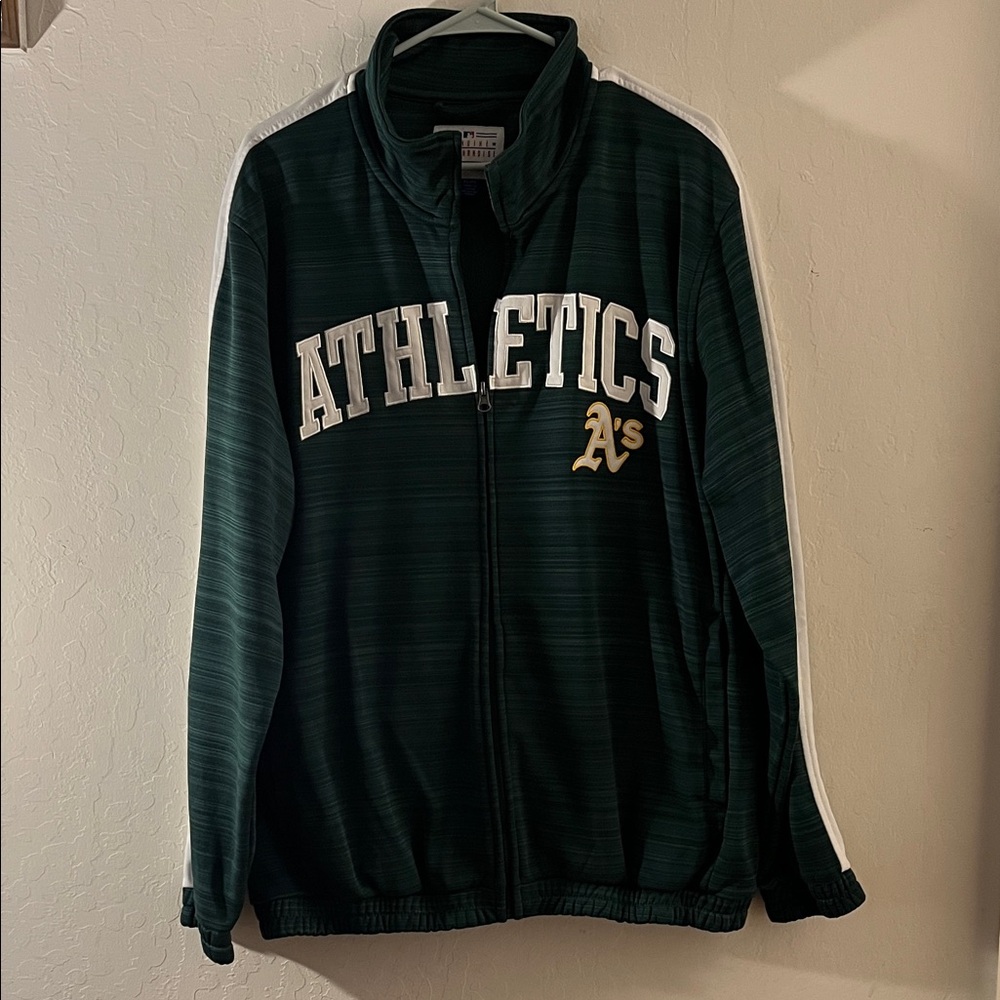 Athletics Green Zip-Up Jacket